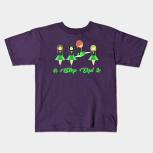 'Step Up!' Irish Step Dancer Kids T-Shirt